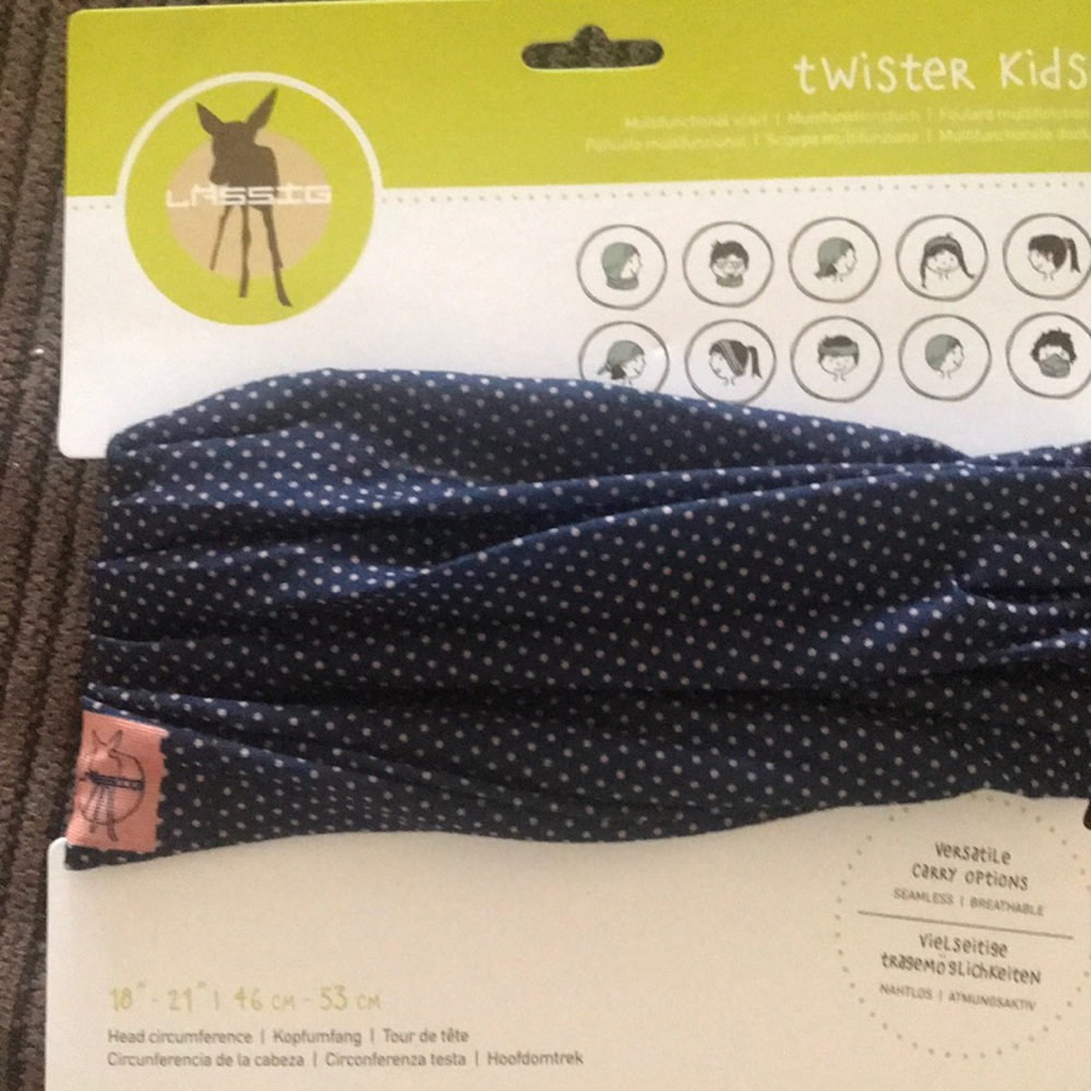 New Lassig Twister faces mask, hair, scarf, etc.